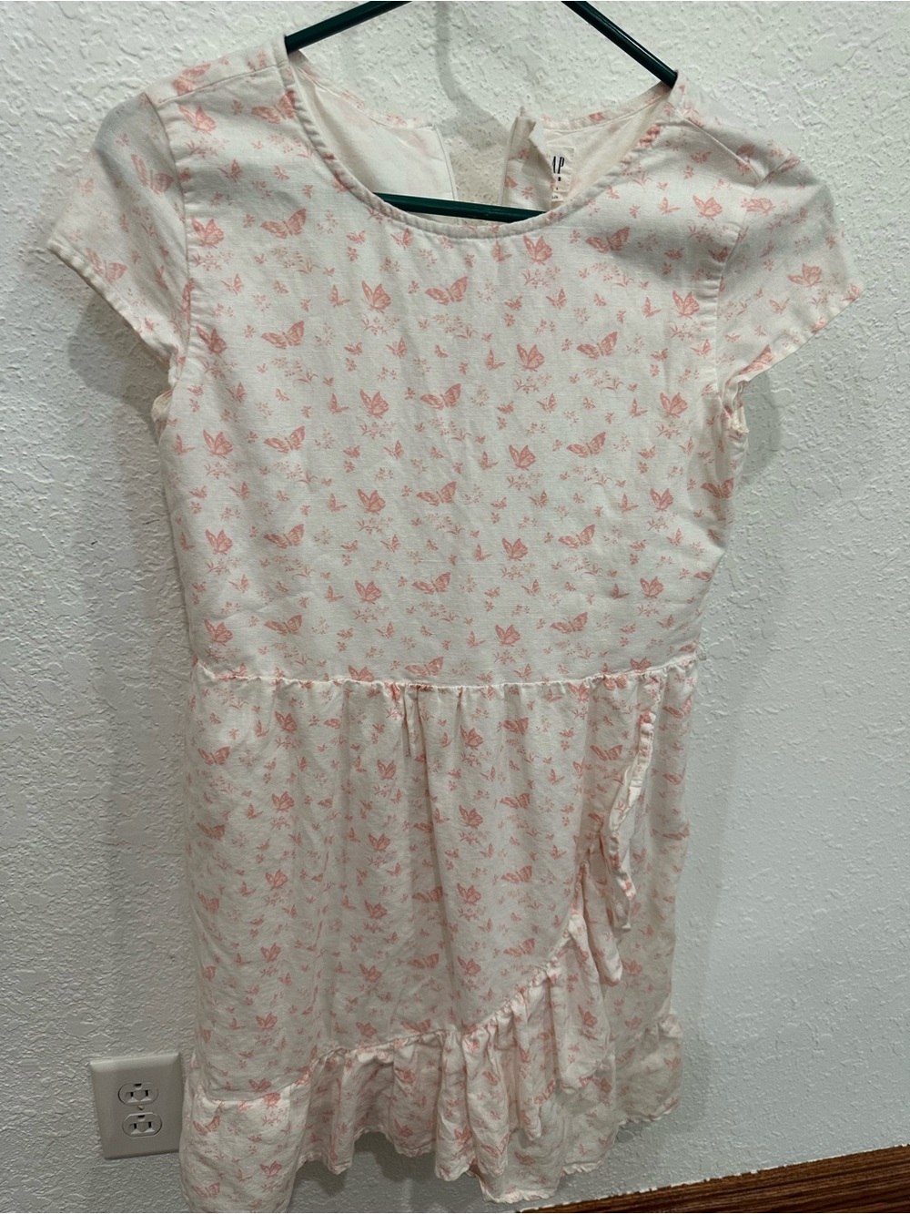 GAP Cream Dress with Pink Butterfly Print